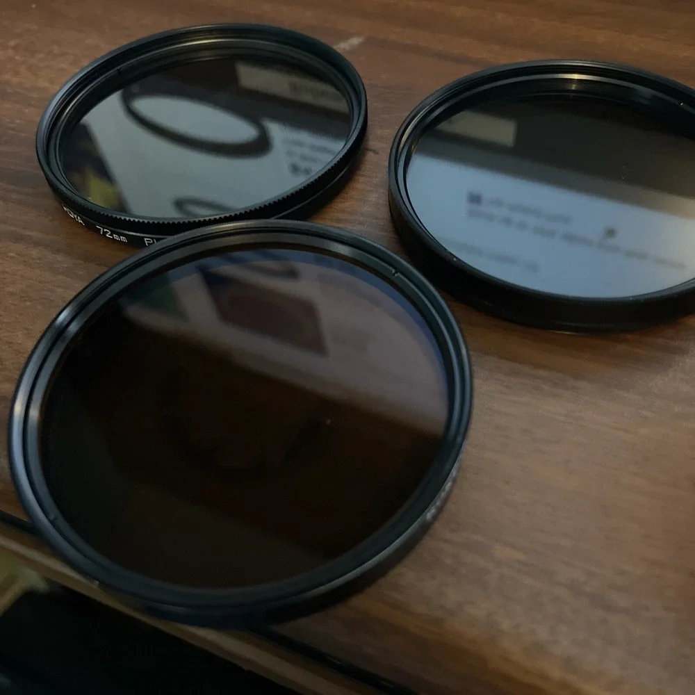 X9 Tiffen 72mm glass filters ,‎ hoya, rokunar,asanuma